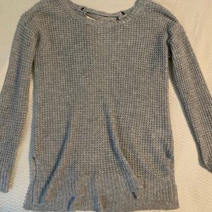 American Eagle Women’s Grey Cross Back Sweater